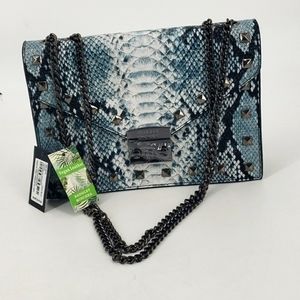 Bagley Mischka Vegan Leather Snake Skin Bag NWT.